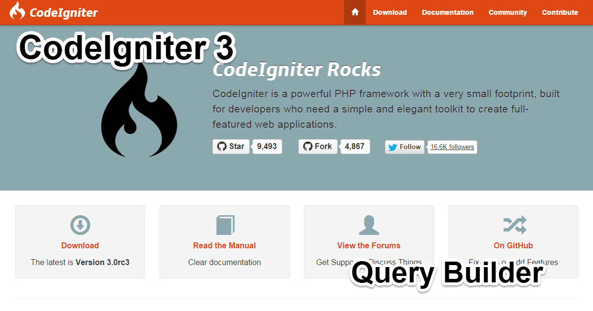 CodeIgniter 3 Query Builder